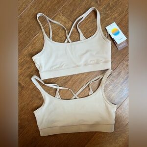 Vuori Mindset Bra Coconut (set of 2) Medium